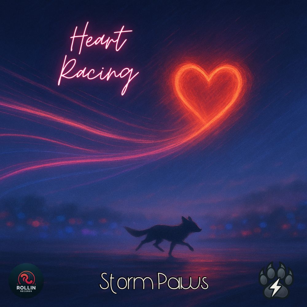 Storm Paws - Heart Racing single cover art